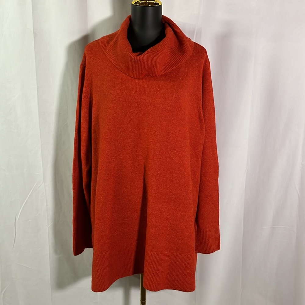NWT LOFT Red Long Sleeve Turtleneck Sweater